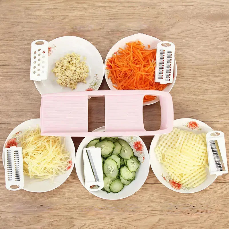 SlicePro – Mandolina multifuncional para verduras y frutas con mango