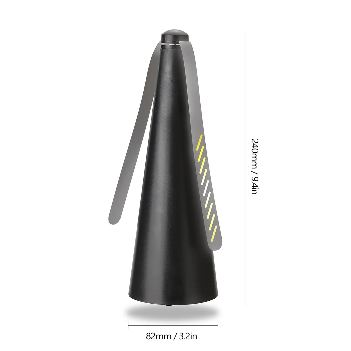 AeroLumen Naturguard Repelente de Moscas Ventilador de Mesa | Ventilador de Insectos con Rotación de 360° | Silencioso y Seguro | Para Exterior, Camping, Picnic