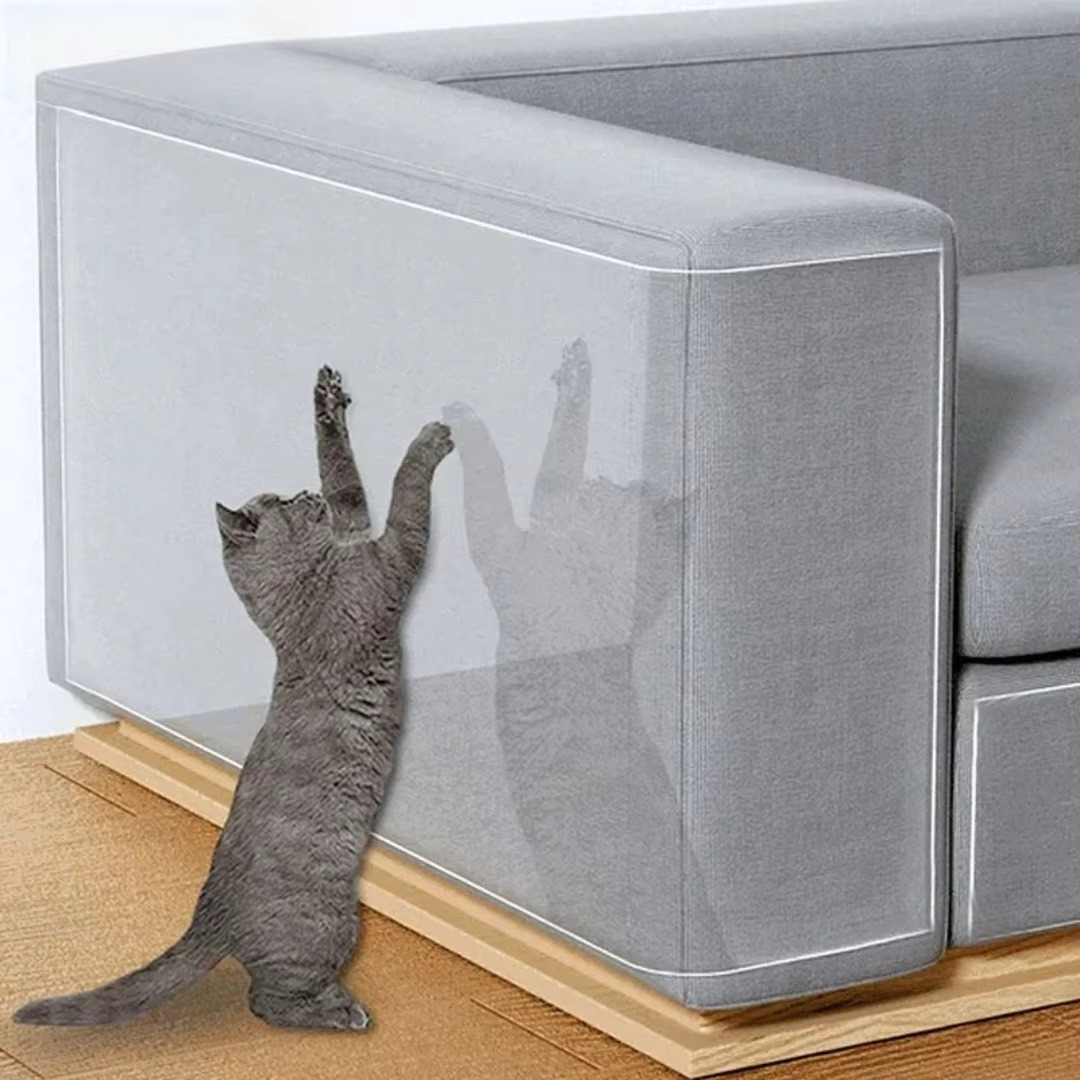 Escudo Autoadhesivo para Rasguños de Gato en Muebles - 6.5ft/9.8ft