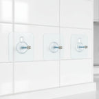 TRACELESS – Ganchos de pared sin residuos 10 piezas transparentes y fuertes
