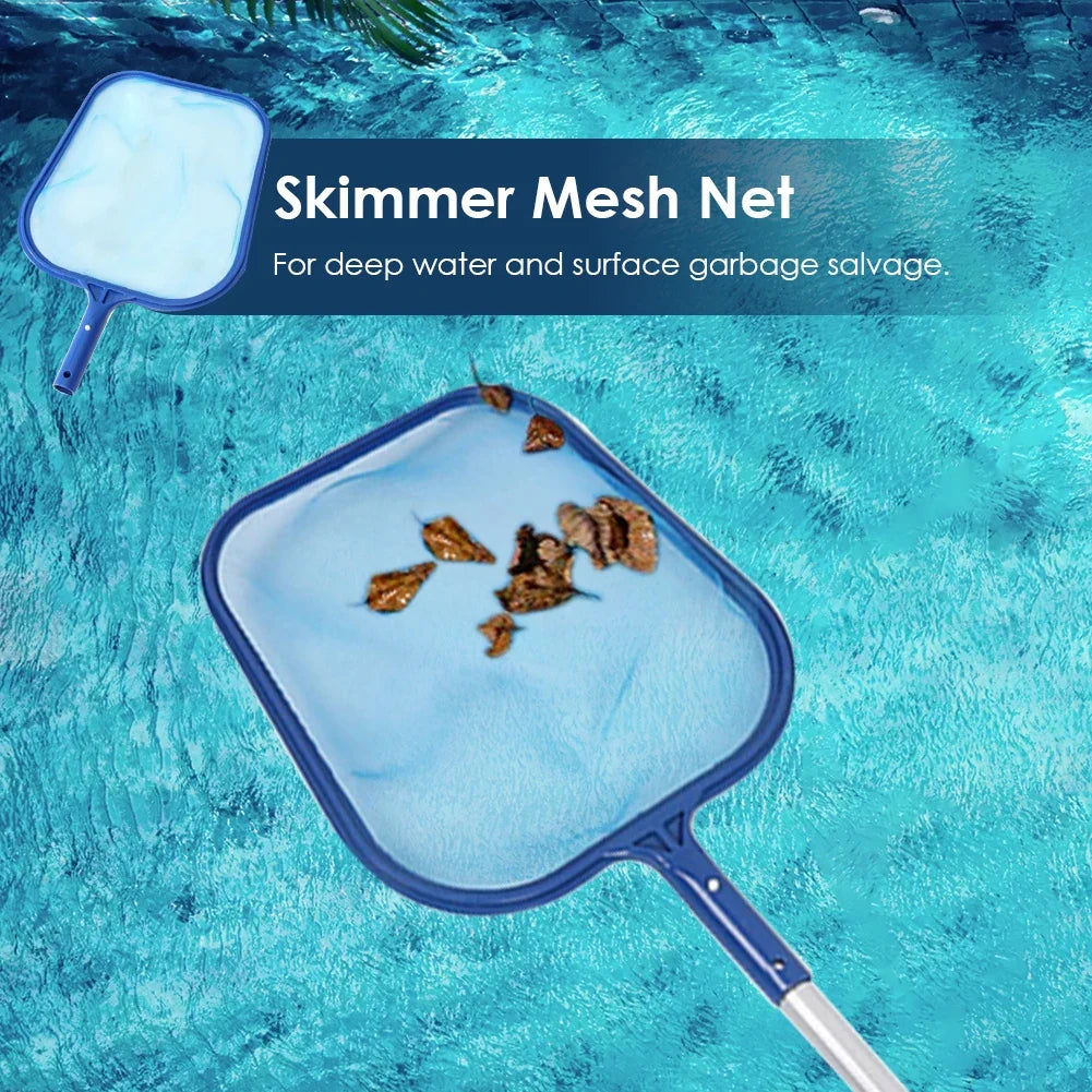 AquaSift Red de Piscina con Mango Telescópico | Red para Hojas para Piscina y Estanque | Red Robusta | Limpieza para Piscina y Spa