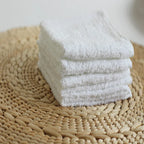 10 Piezas Toalla de Mano de Algodón Suave Blanca Hotel