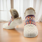 Nordhütte | Calcetines de casa térmicos de invierno | Calcetines antideslizantes de felpa para hombres y mujeres | Forrados y extra cálidos | Suaves calcetines antideslizantes para el hogar y Navidad