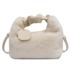 Bolso de hombro esponjoso para mujeres