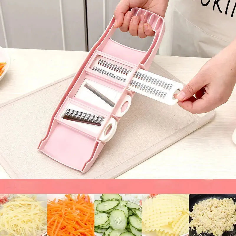 SlicePro – Mandolina multifuncional para verduras y frutas con mango