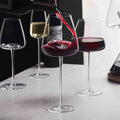 Juegos de 2, 4 y 6 Copas de Vino y Champán de Cristal Hechas a Mano - 4 Tamaños