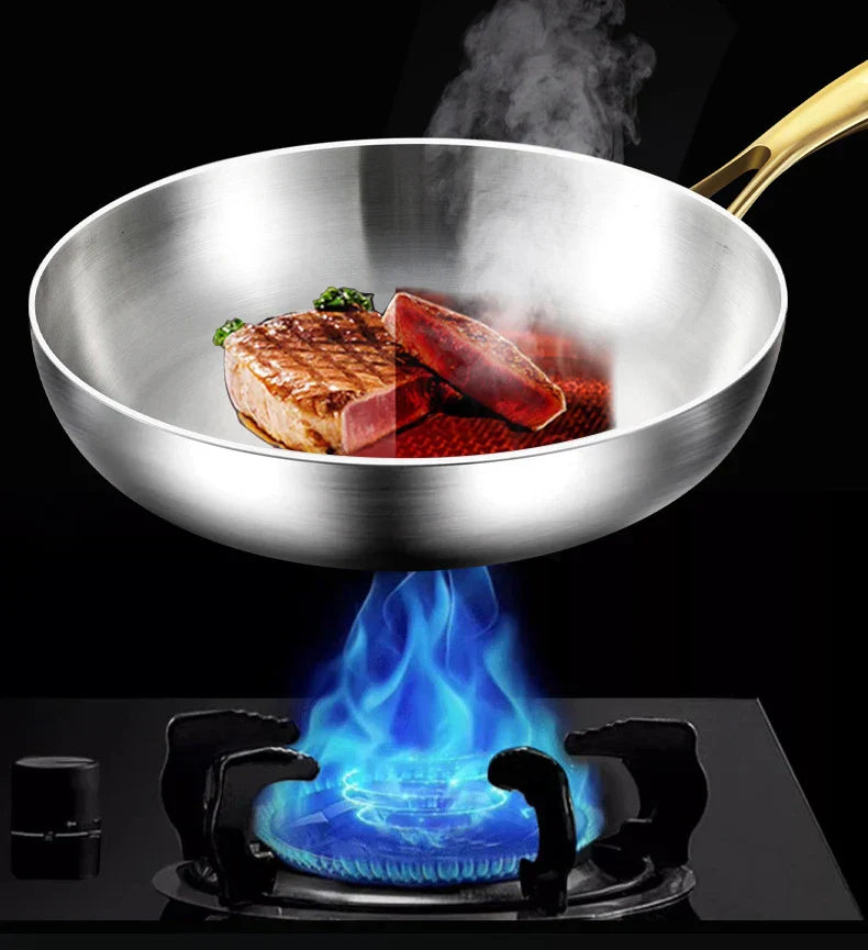 ChefSteel – Sartén de Acero Inoxidable Profesional para Gas e Inducción