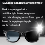 Gafas de Cámara Inteligente con Foto, Video, Traducción y Audio Bluetooth