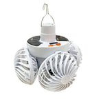 Lámpara Solar de Camping Ventolux con Ventilador | Plegable y Portátil | 3 Niveles de Viento y Iluminación LED | Para Tienda, Terraza y Exterior