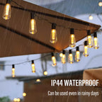 Cadena de luces LED Solar SolaLuma | Impermeable IP44 | Para jardín, terraza y camping | Iluminación automática