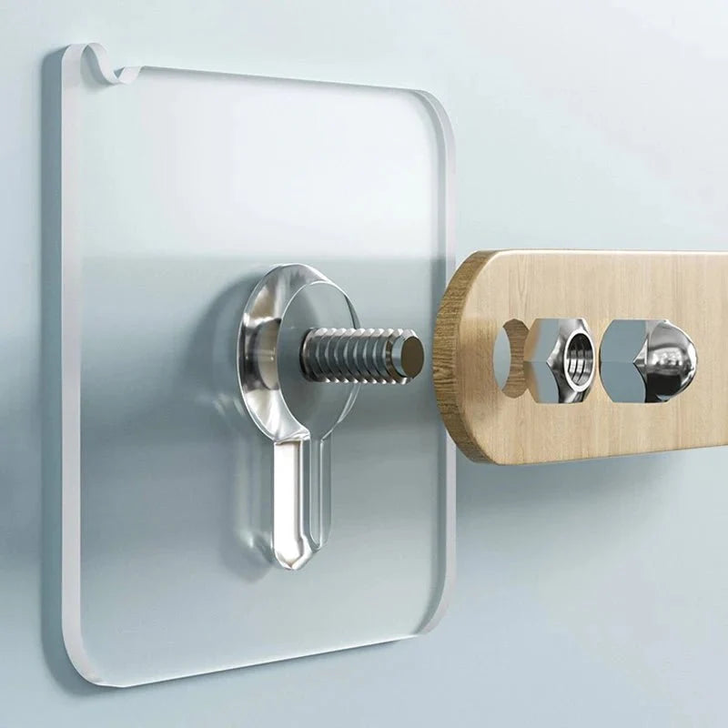 TRACELESS – Ganchos de pared sin residuos 10 piezas transparentes y fuertes