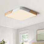 Montaje Empotrado Cuadrado LED Regulable con Acabado de Madera