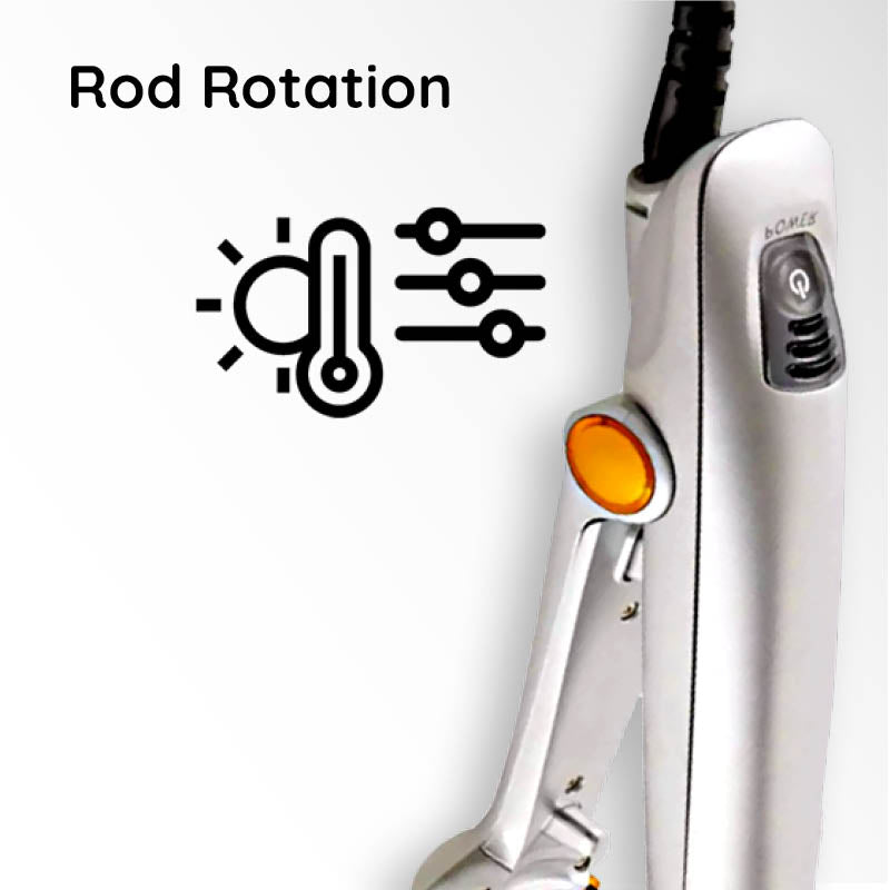 Cepillo de Pelo Rotatorio 2 en 1 Profesional