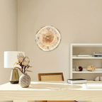 Reloj de pared silencioso de madera