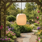 Lámpara Colgante Elegante para Exteriores - Luz de Pendiente Japonesa Impermeable