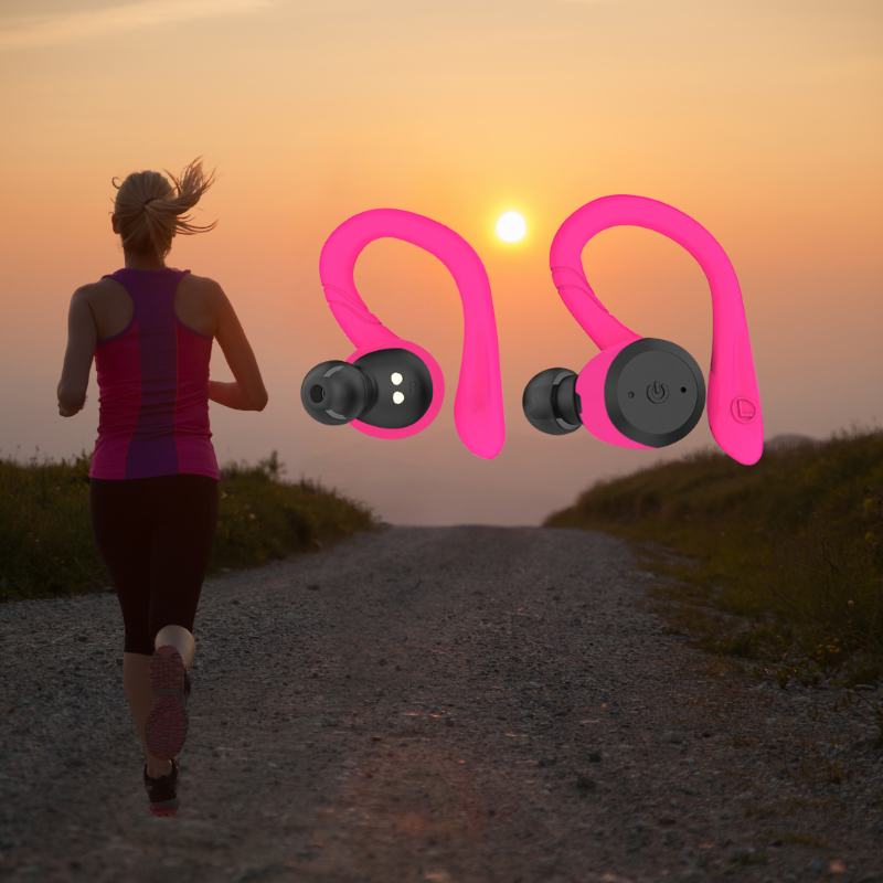 Auriculares Deportivos Impermeables AudioActive – 20 Horas de Reproducción y Bluetooth