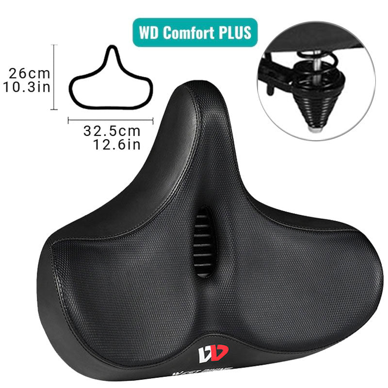 RideEase - Silla de bicicleta cómoda, extra ancha y transpirable, asiento ergonómico