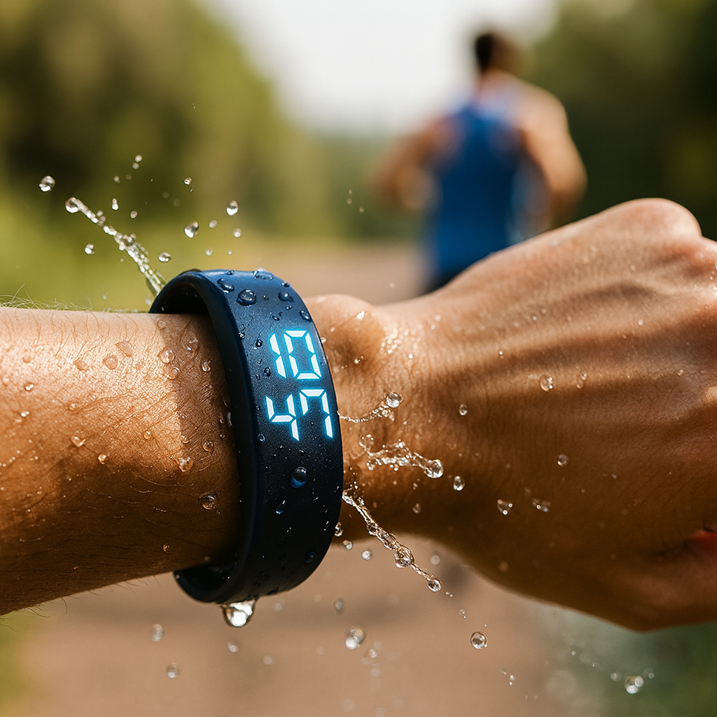 Reloj inteligente digital de fitness resistente al agua