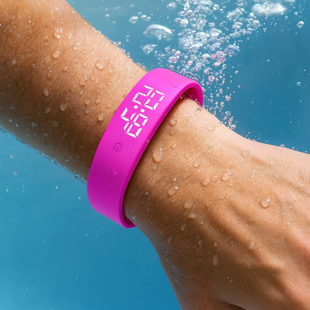 Reloj inteligente digital de fitness resistente al agua