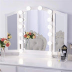 Espejo de Maquillaje LED con Luz Ajustable