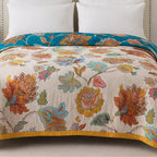 Manta de Algodón Floral Reversible Wildbloom