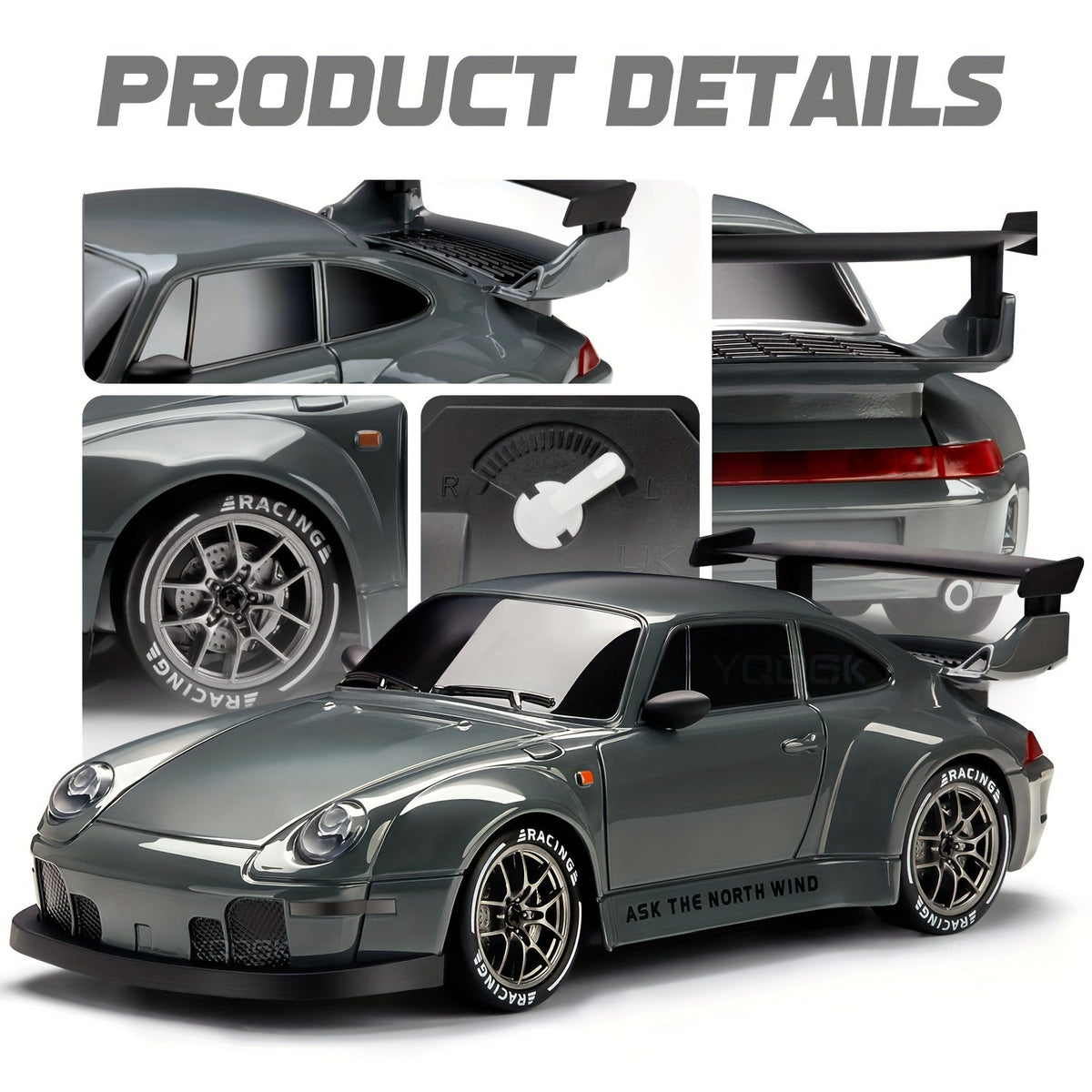 Ultimate Drift Racer 1:24 - Auto RC con Ruedas Iluminadas