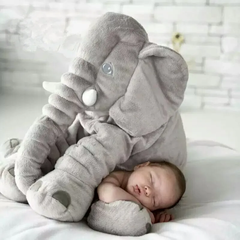 Cojín de Bebé Elefante Abrazo – Suave, Agradable y Cómodo