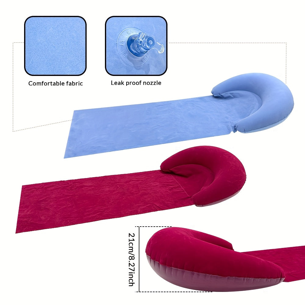 Colchoneta Inflable Cómoda con Almohada para Playa y Camping