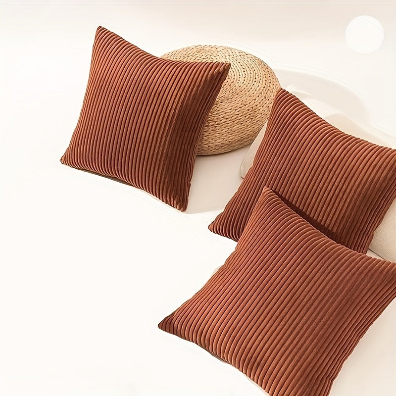 Funda de Cojín Bohemia con Estructura de Rayas – Suave, Estilosa y Decorativa
