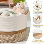 Cesta de Almacenamiento de Algodón Boho - Solución Elegante y Práctica