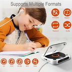 Noxord | Reproductor de CD portátil compatible con Bluetooth