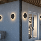 Luz de Pared LED Exterior de Metal Redonda