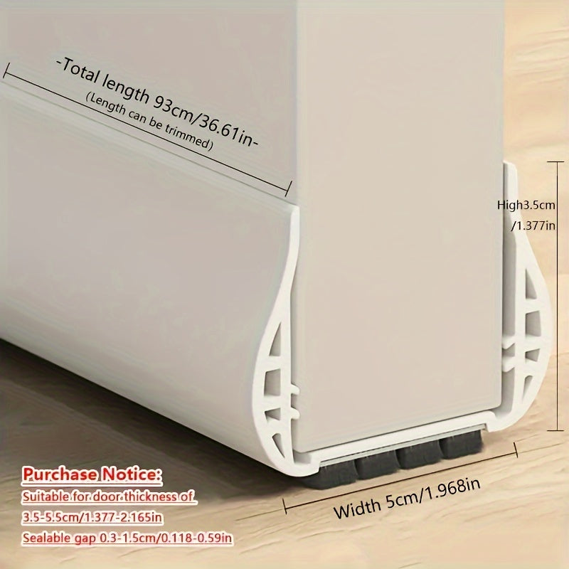 SnugBlock | Tope de puerta ajustable de poliéster - tira aislante a prueba de viento
