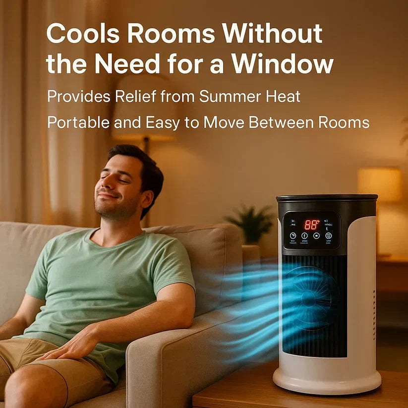 Aire Acondicionado Portátil | Sin Ventanas, Eficiente en Energía y Ideal para Uso en Casa y Dormitorios