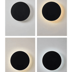 Luz de Pared LED Exterior de Metal Redonda