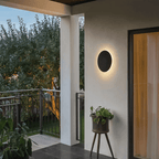 Luz de Pared LED Exterior de Metal Redonda