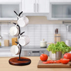 Soporte de tazas moderno para la armonía en la cocina