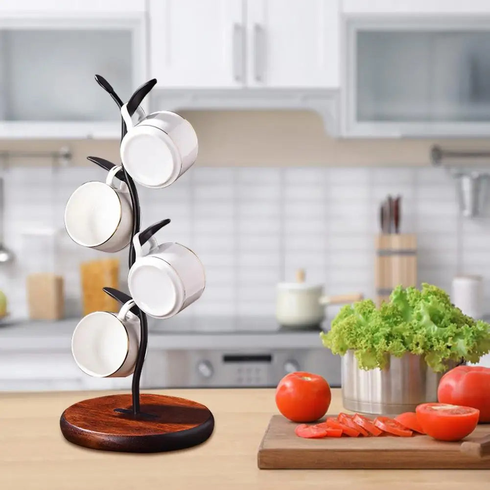 Soporte de tazas moderno para la armonía en la cocina