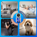 Cámara para Mascotas con Pantalla – Audio Bidireccional y Visión Nocturna