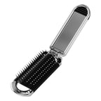 Espejo de Viaje MirrorFlex con Cepillo de Pelo | Plegable y Compacto | Estilo Práctico en Movimiento