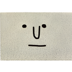 Alfombra de Entrada de PVC Antideslizante con Cara de Smiley