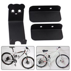 Soporte de Pared para Bicicletas de Acero con Almacenamiento Horizontal que Ahorra Espacio