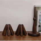 Skanto | Posavasos plegable de nuez negra – Posavasos para árbol de Navidad y decoración de cocina