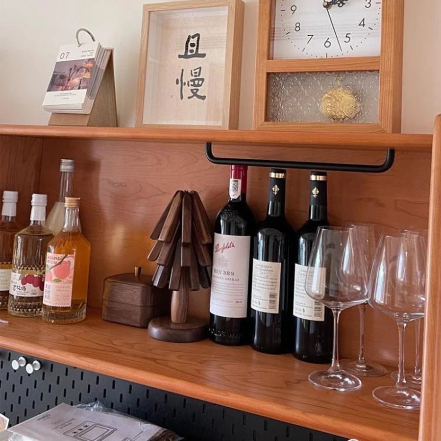 Skanto | Posavasos plegable de nuez negra – Posavasos para árbol de Navidad y decoración de cocina