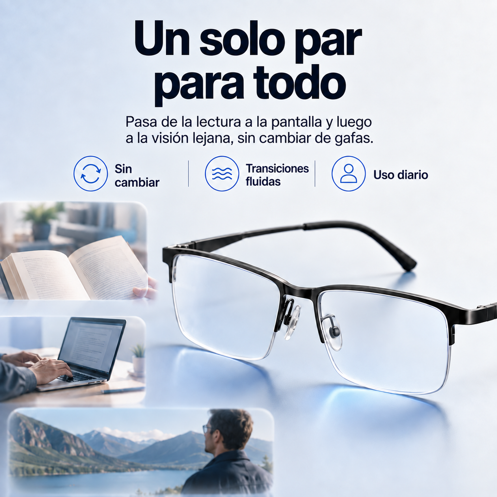 Gafas Progresivas Inteligentes Alemanas Aerisyn Con Focalización Multi-Zona