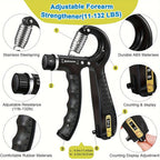 Conjunto de Entrenadores de Mano PowerGrip – 5 en 1 para Manos y Antebrazos Fuertes