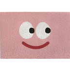 Alfombra de Entrada de PVC Antideslizante con Cara de Smiley