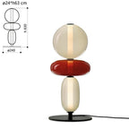 Lámpara de Mesa de Vidrio Diseño Escultural Moderno