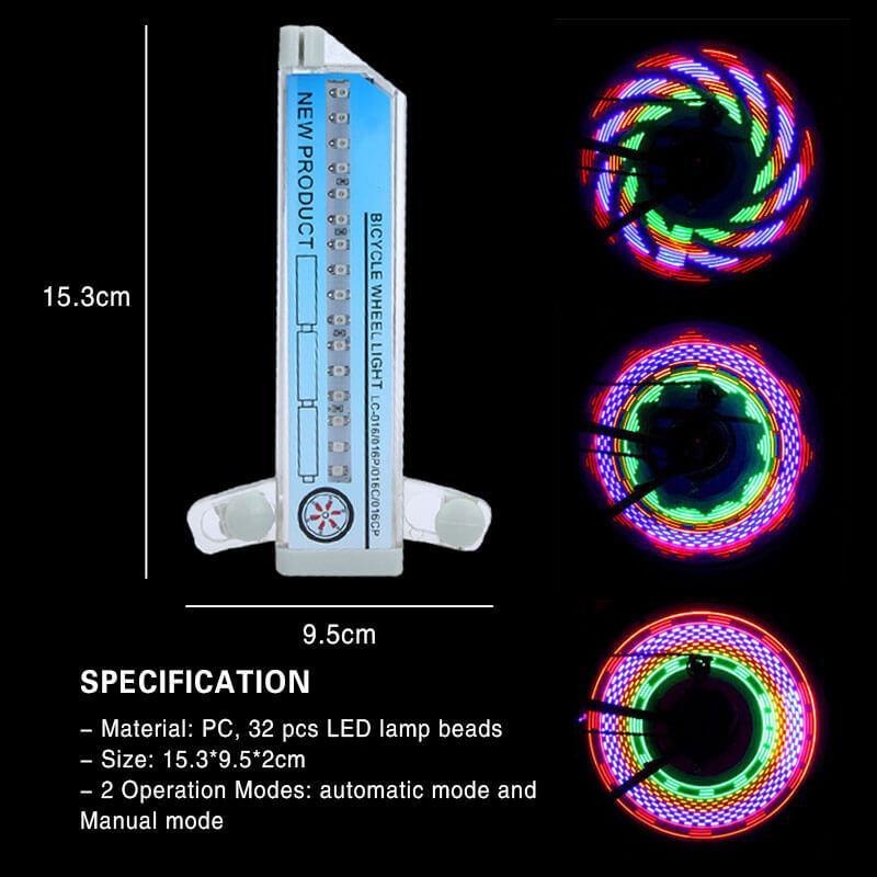 Luces LED para Radios de Bicicleta 3D