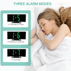 Despertador Digital Proyector – Pantalla LED y Función de Snooze con Brillo Ajustable